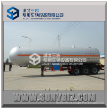 59520L 3 Ejes 12 Ruedas Clw 59520 Litros LPG Remolque Cisterna Precio LPG Gas Tanker Semirremolque para la venta